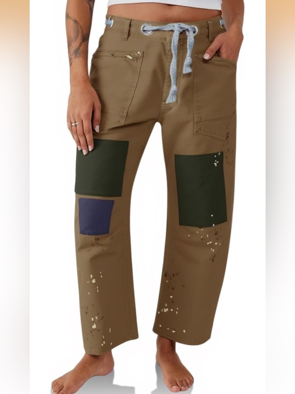 Drawstring Barrel Trousers